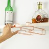 LINFIDITE 2 Pack Under Cabinet Wine Glass Rack Rose Gold