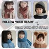 Peecabe Winter Little Kids Scarf Soft Warm Girls Knitted Scarf