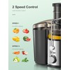 QCen Juicer Machine, 800W Centrifugal Juicer Extractor with 3” Wide