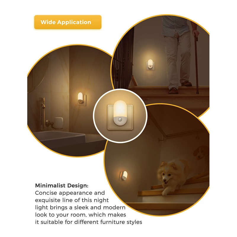 LOHAS-LED Night Light with Motion Sensor [Pack of 2], Night