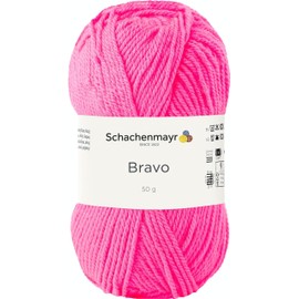 Schachenmayr Bravo 50 g Hand-Knitting Yarn Neon Pink