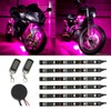 LEDGlow 6pc Advanced Pink LED Motorcycle Accent Neon Underglow Lighting