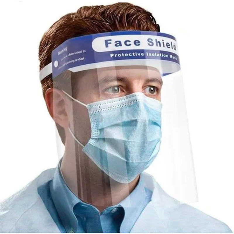 Protector Facial Antivaho Ajustable con Visera Ancha y Protección Completa