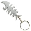 Komonee Fish Bone Silver Bottle Opener Key Chain Metal Dead