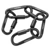 Lixada 9 Pack Aluminum Alloy D-ring Locking Carabiner Clip Set