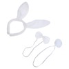 Baluue Plush Rabbit Ear Headband Set with Nose and Tail