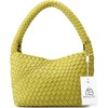 NOBLIFE Woven Bag for Women, Small Vegan Leather Summer Beach