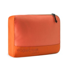 Eagle Creek Pack-It Isolate Cube M - Medium Packing Cubes for Travel Made with Durable Water-Resistant Nylon, Self-Repairing Zipper & Quick-Grab Handle Mandarin -Reveal (New)