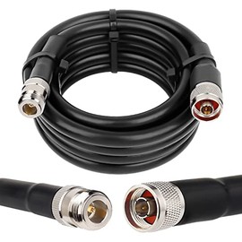 XRDS -RF KMR400 N Male to N Female Cable 15FT, 50 ohm KMR400 Low Loss Type N Female to Type N Male Extension Cable for WiFi/Ham Radio Antenna, Signal Booster, Router, Amplifier