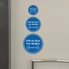 Signs ByLITA Circle GYM: Re-Rack Your Weights Sign (azul) -