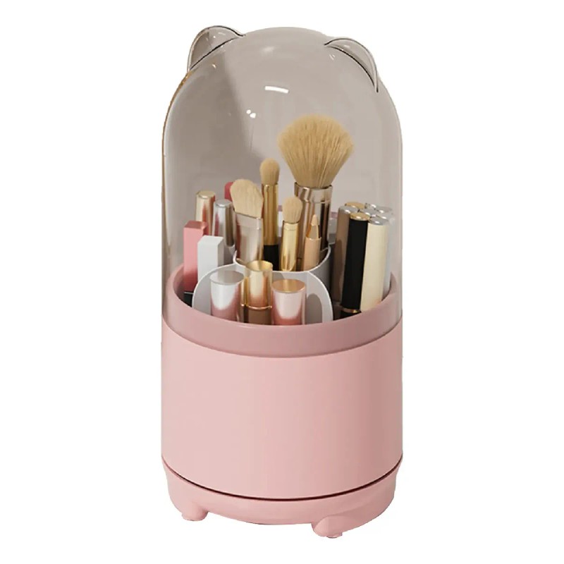 Recipiente For Guardar Brochas De Maquillaje Con Rotación D