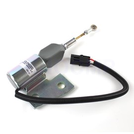 3964627 3991167 SA-4941-12 12V Stop Solenoid Valve - SINOCMP Cut Down Solenoid for Cummins 4BT Case 550h Dozer Diesel Engine Shutdown Solenoid 3 Month Warranty