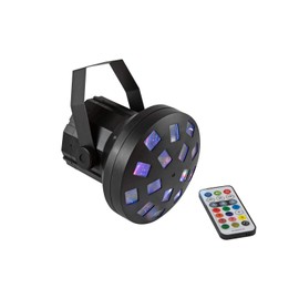 EUROLITE LED Mini Z-20 USB Beam Effect, Small Derby with 4 LEDs, RGBW Colour Changing and Remote Control