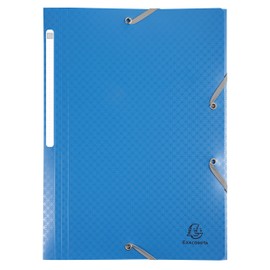 Exacompta - Ref 55190E - Forever Young Collection - Elasticated 3 Flap Folders - 240 x 320mm in Size, Suitable for A4 Documents - Assorted Colours (Pack of 4)