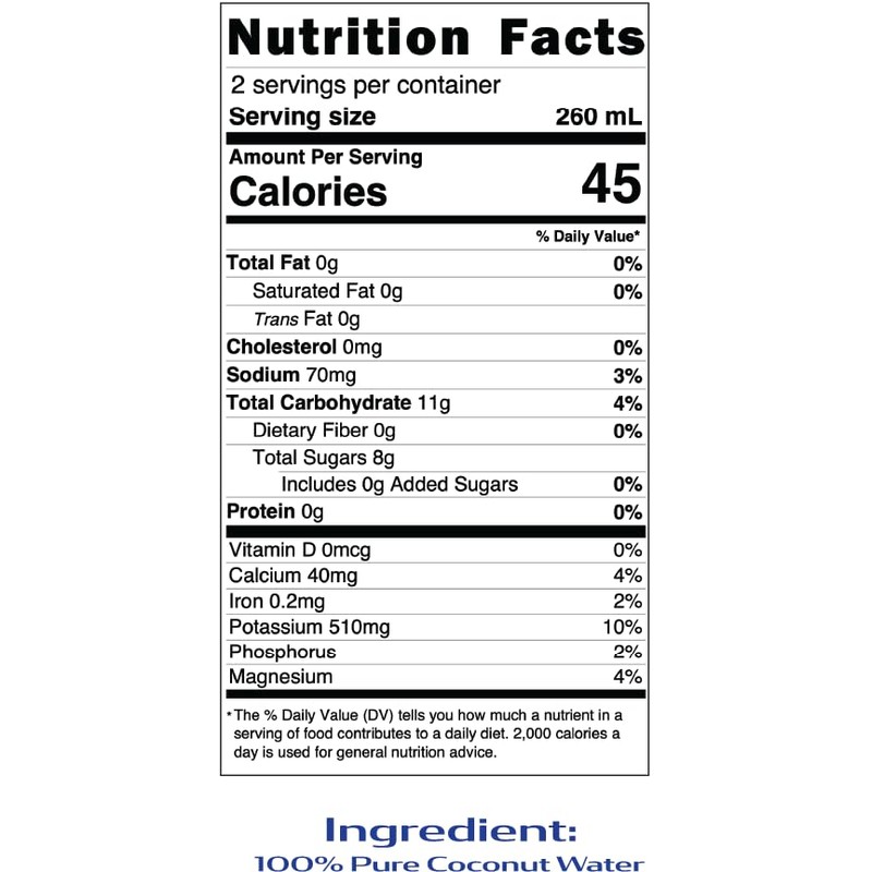 Wai Koko Coconut Water 100% Pure Coconut Water, 17.5 Fl