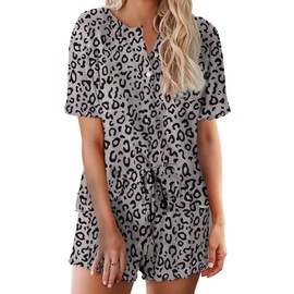 Ekouaer Tie Dye Pajamas Set Womens Loungewear Sleepwear 2 Piece PJ Sets