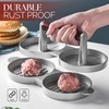 Alpine Cuisine Burger Press with Wood Handle, Hamburger Press Patty