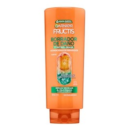 Garnier Fructis Borrador de Daño Control Grasa Acondicionador 650ml, con Colágeno Vegetal y Ácido de Fruta, Reparación Purificante para Cabello Dañado con Raíces Grasas, 24h de Control de Oleosidad