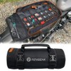 Tool Roll Organizer with Stand-up Baffle,1680D PVC Motorcycle Tool Roll