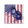 CafePress American Flag Welder Design Square Sticker (10 Pack)