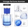 Segbeauty 1oz Glass Perfume Bottles Empty Cologne Bottle 4Pack of