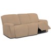 Easy-Going 8 Pieces Microfiber Stretch Sectional Recliner Sofa Slipcover Soft