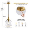 HAHZT Pendant Lights Kitchen Island: Brushed Gold Light Fixture Farmhouse