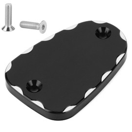 Front Brake Upper Fluid Reservoir Cap Cover Aluminum Alloy Fit for Triumph Thruxton 1200 Bonneville T100 T120Black