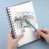 A5 Sketch Books, 200GSM Thick Paper Spiral Bound Sketchbook Hardback