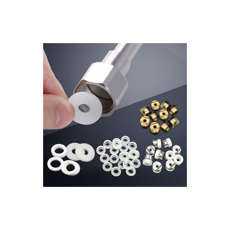 50Pcs Airless Paint Sprayer Gaskets Seal Tip Gaskets Nylon Flat