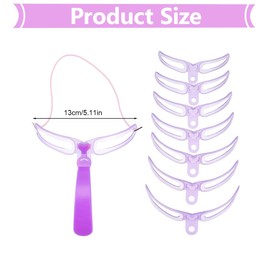 OUDQFCJ 8 Stück Wiederverwendbare Augenbrauen Schablonen Für Anfänger, DIY Augenbrauen Stempel, Brauenpinsel, 3D Schablone Augenbrauen Karte