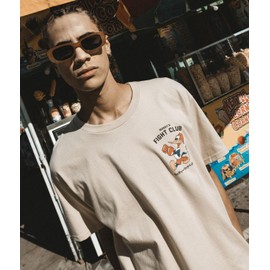 Riot Society Woody Woodpecker's Fight Club Mens T-Shirt - Sand, Large