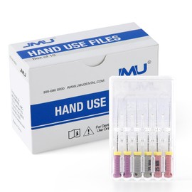 JMU 10 Box Endodontic Root Canal C+ Files #6-#10, Stainless Steel Hand Use Files, 25mm, 6pcs/Box