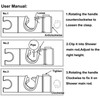 Maydahui Hand Shower Bracket Holder Universal Adjustable for Bathroom Slide