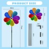 FuxFuis Pack of 4 Windmills Windmill Flower Garden Wind Turbines