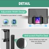 FOROIRON Adjustable Side Laptop Mount, No Drill Desk Storage Organizer,