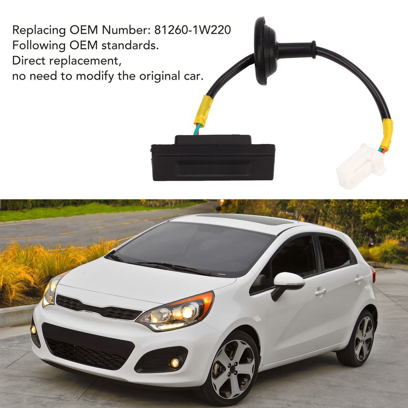 Qiilu Hatch Button Trunk Latch, Rear Trunk Lid Lock Boot