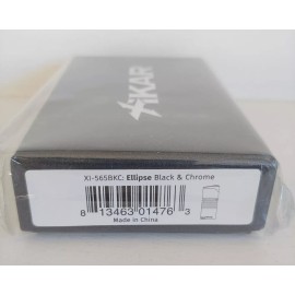 XiKAR ELLIPSE Triple Jet Flame Cigar Lighter - Black & Chrome - NIB - BRAND NEW