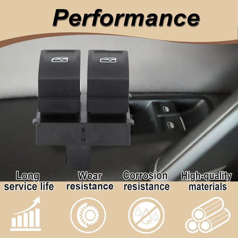 ZAMDOE 5G0959858D Right Electric Window Switch for VW Golf VII
