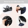 4Pcs Hat Clip for Travel on Bag, Straw Hat Carry