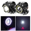 2PCS 12V 30W 3000lm U7 LED Angel Eyes Spotlight White