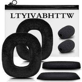 Replacement Ear Pads Headband for Astro A40 and A50 GEN1 GEN2 Headset with Mic Foam by LTYIVABHTTW I Velour (Not Compatible with A40TR, A50 GEN3, GEN4)