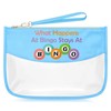Sazuwu Bingo Player Blue Makeup Bags with Zipper Bingo Themed
