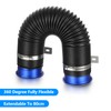 Twilight Garage 3 inch/76mm Universal Flexible Air Intake Pipe Inlet