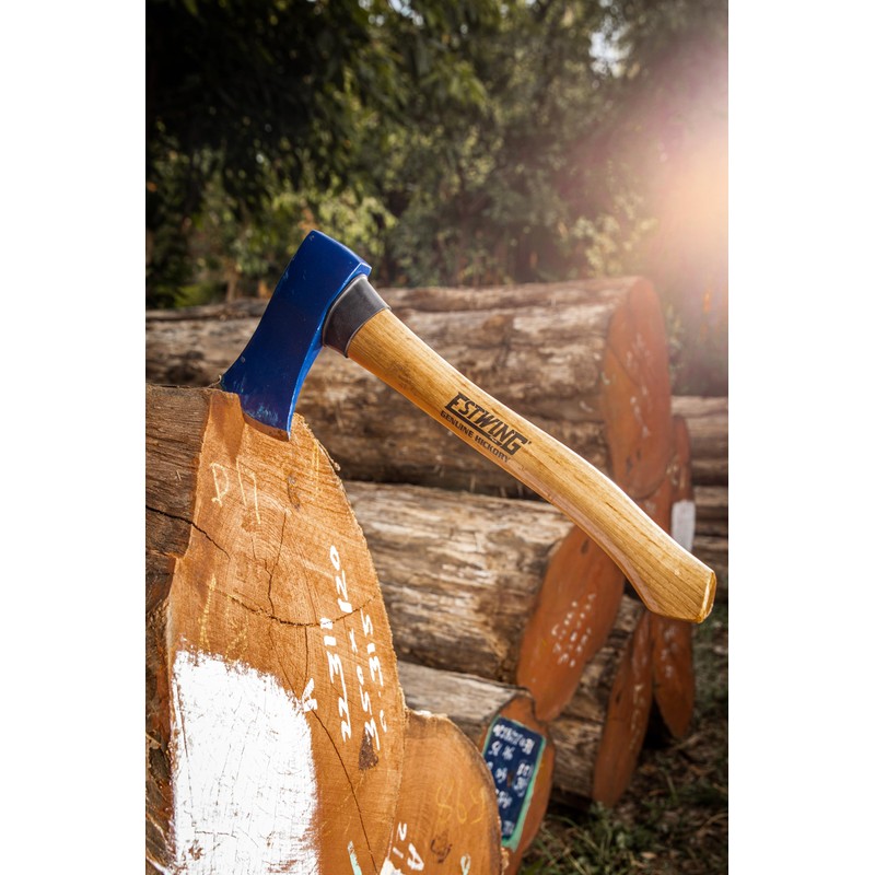 Estwing Axe, 1.25 lb Forged Head with 14-Inch Hickory Wood