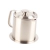 Grease Container 304 Stainless Steel Dustproof Large Capacity Fine Strainer