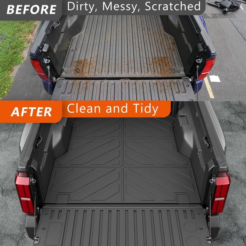 xipoqix 5FT Bed Mat Compatible with 2024 2025 Toyota Tacoma