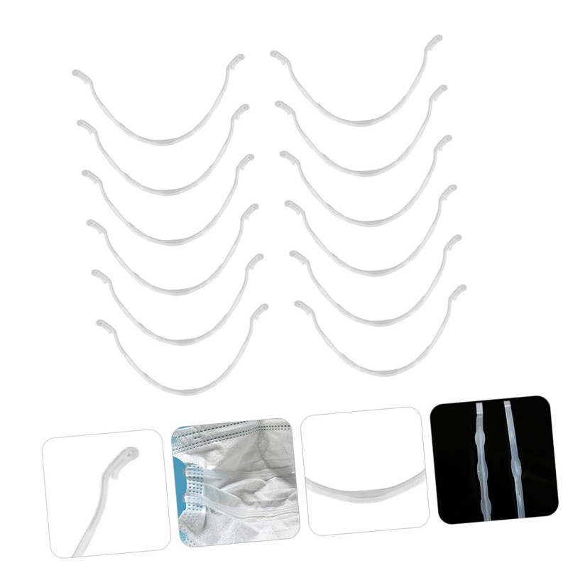 Ciieeo 12Pcs Reusable Mask Support Strap Shaped Protection Strip for