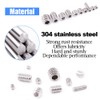 Glarks 200-Piece M3 4 5 6 8 Hex Allen Head