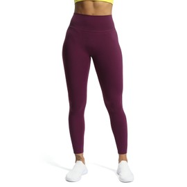 Aoxjox High Waisted Workout Leggings for Women Compression Tummy Control Trinity Buttery Soft Yoga Pants 26" (Dark Purple, Medium)